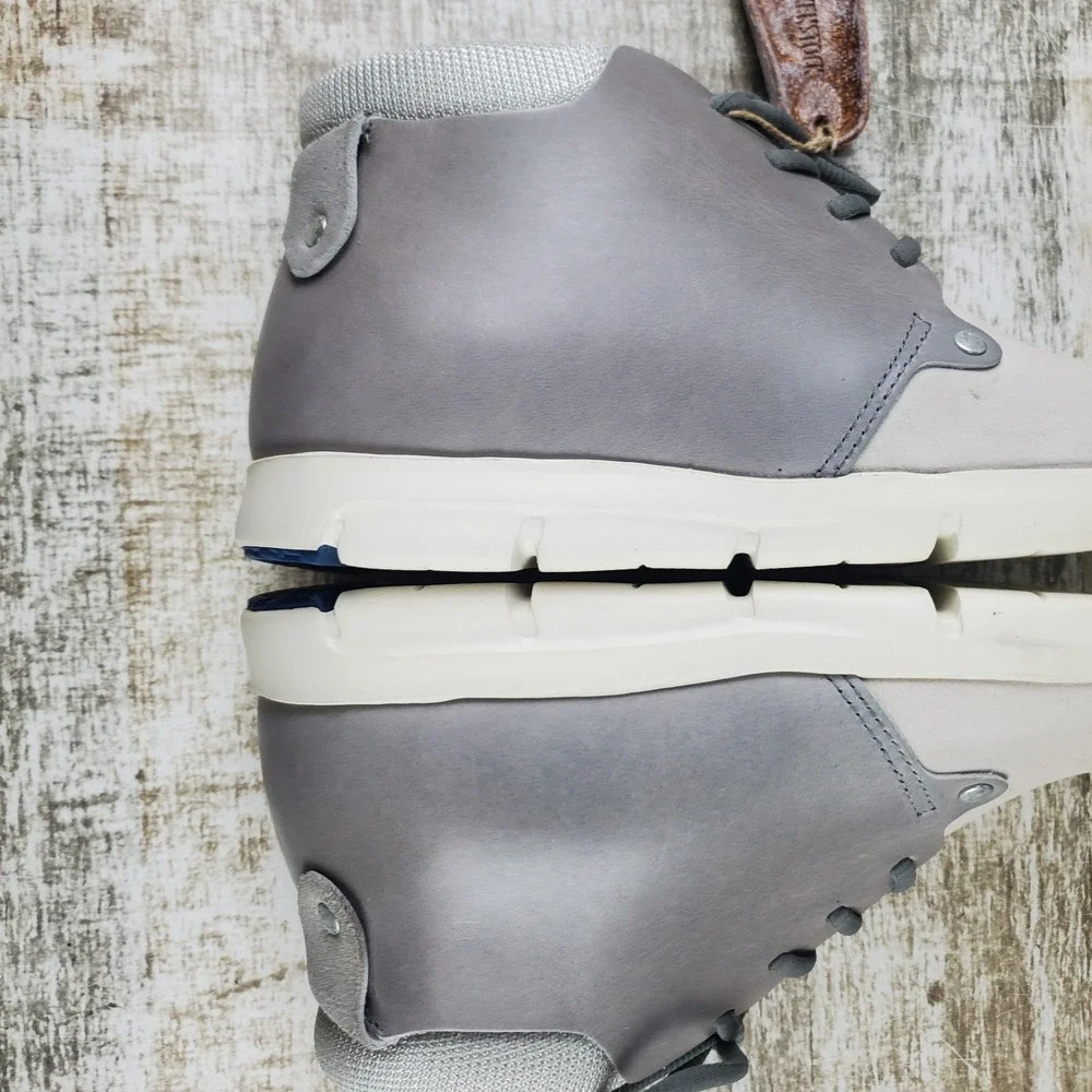 Birkenstock Estevan Womens Shoes Sz 5 Off-White Suede Lace Up Mid Top Round Toe